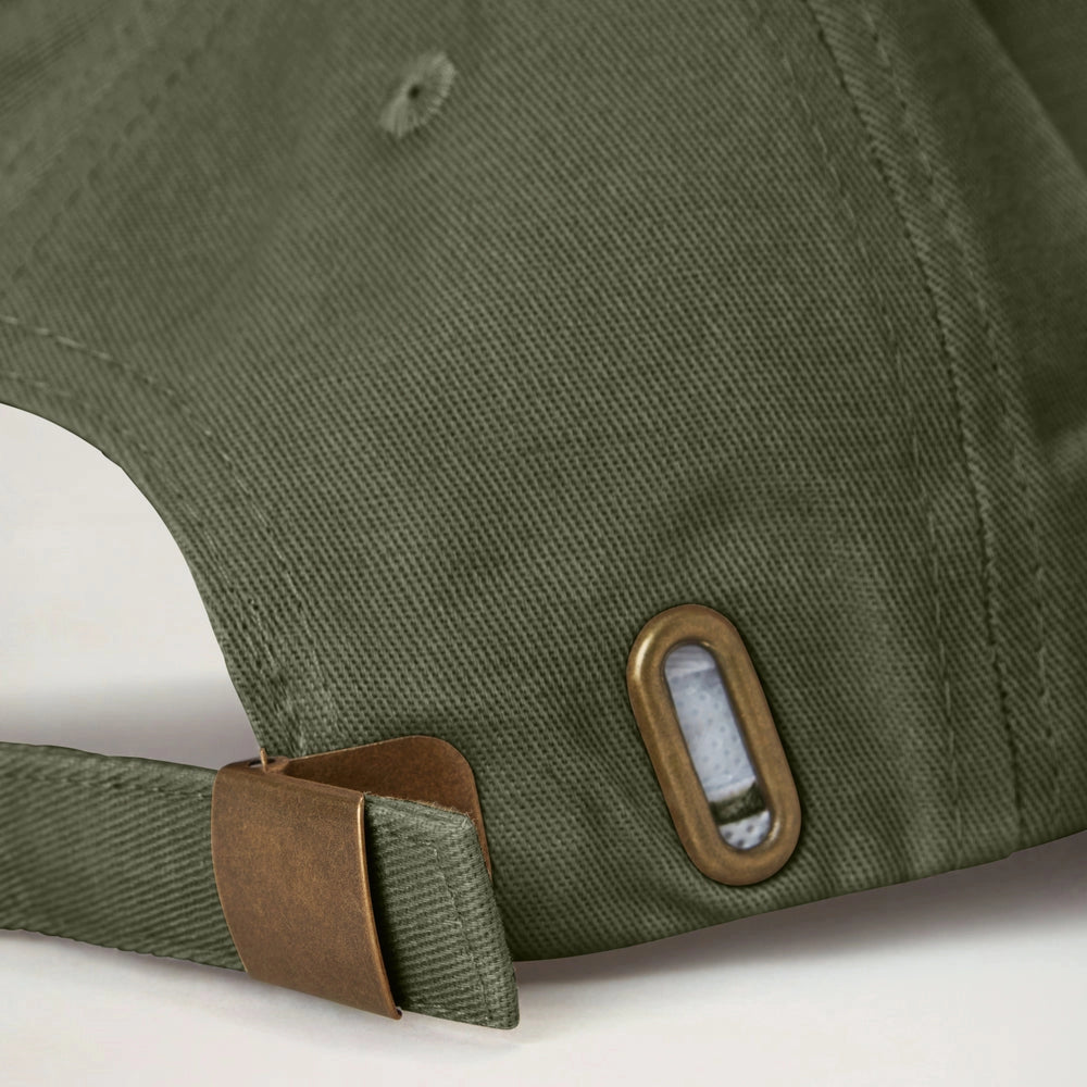 Matchande keps föräldrer, barn och bebis - beige och grön