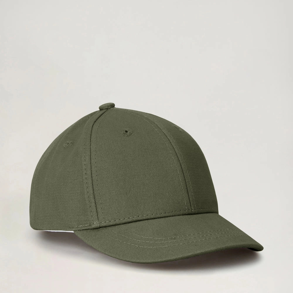 Matchande keps föräldrer, barn och bebis - beige och grön