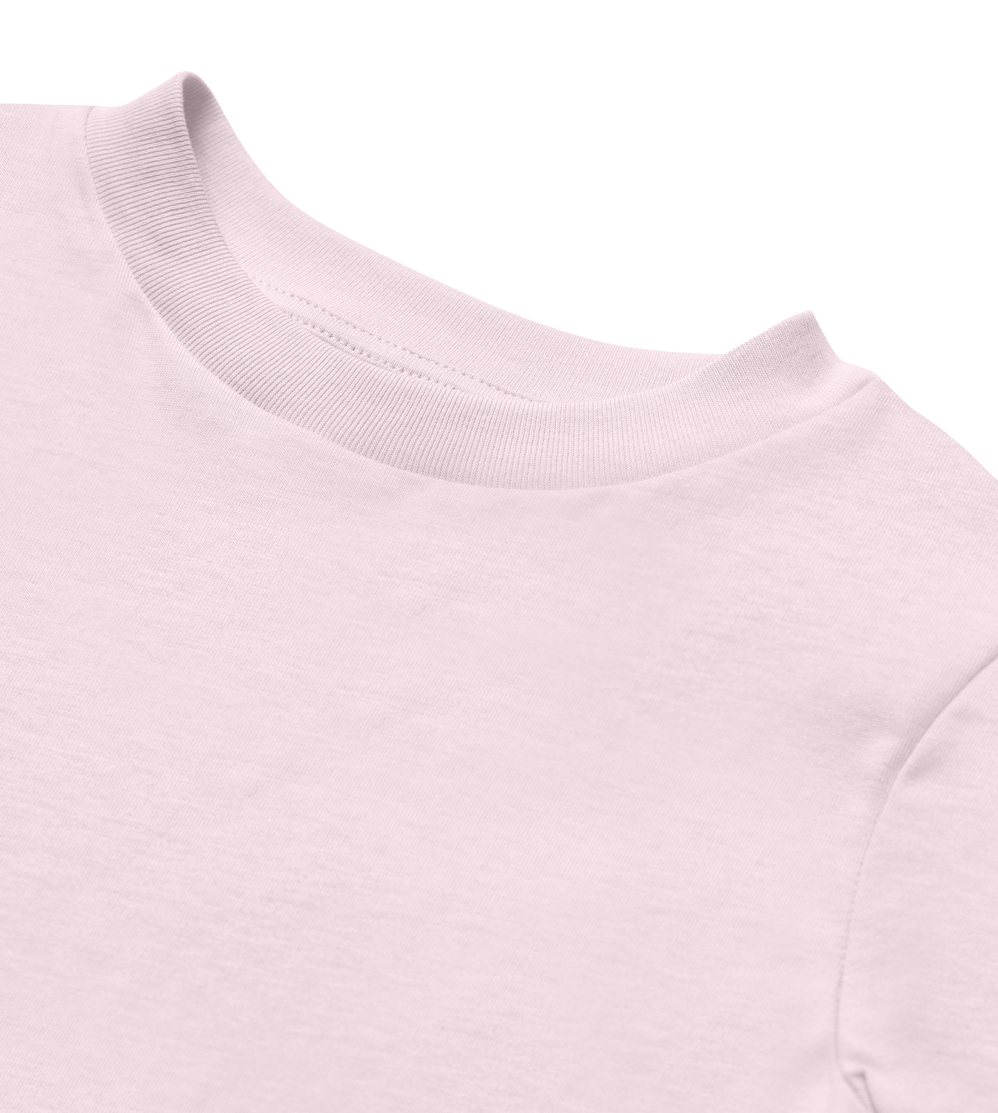 Matchande mjuk T-shirt för mamma och barn - rosa och vit