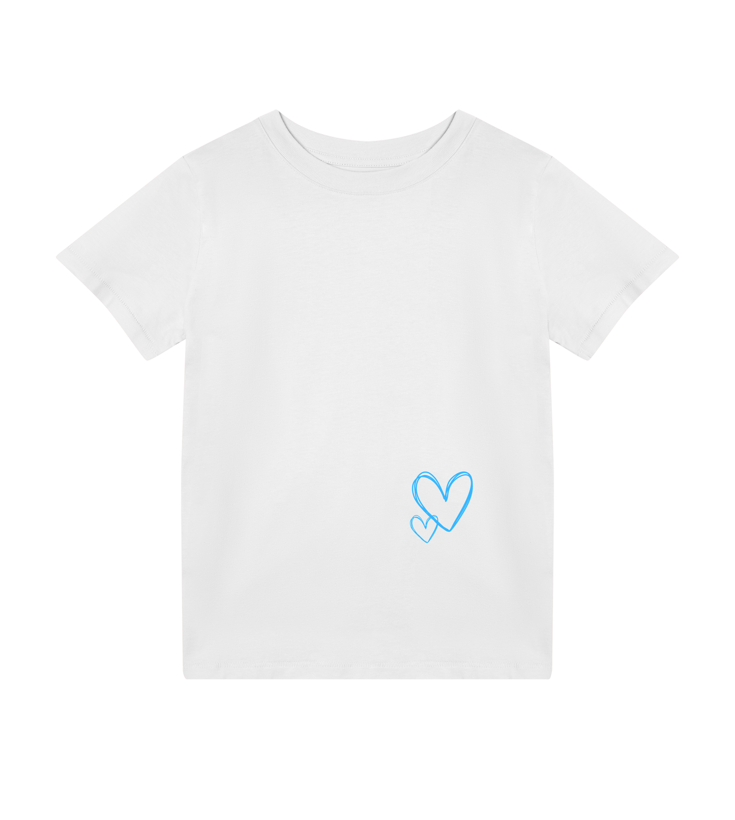 Matchande mjuk T-shirt för mamma och barn - rosa och vit