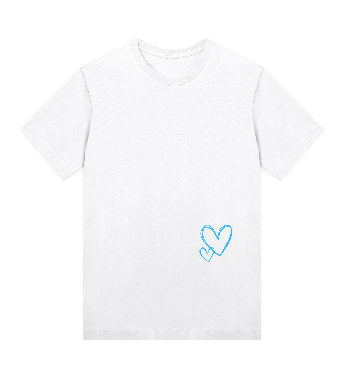 Matchande mjuk T-shirt för mamma och barn - rosa och vit