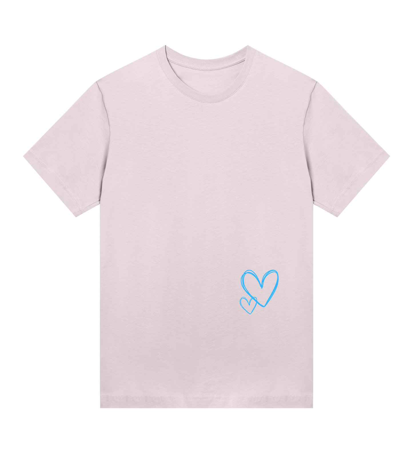 Matchande mjuk T-shirt för mamma och barn - rosa och vit