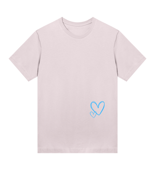 Matchande mjuk T-shirt för mamma och barn - rosa
