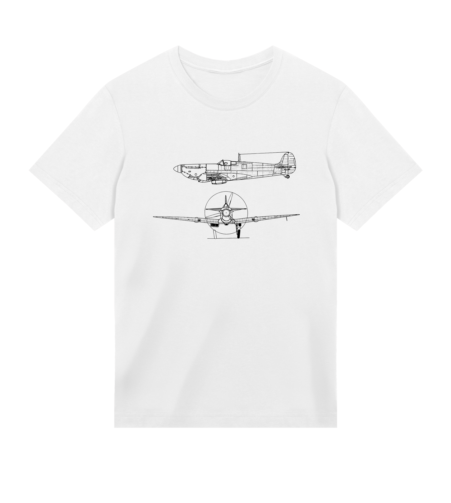Matchande T-shirt med flygplansmotiv - familjeoutfit för förälder, barn och bebis