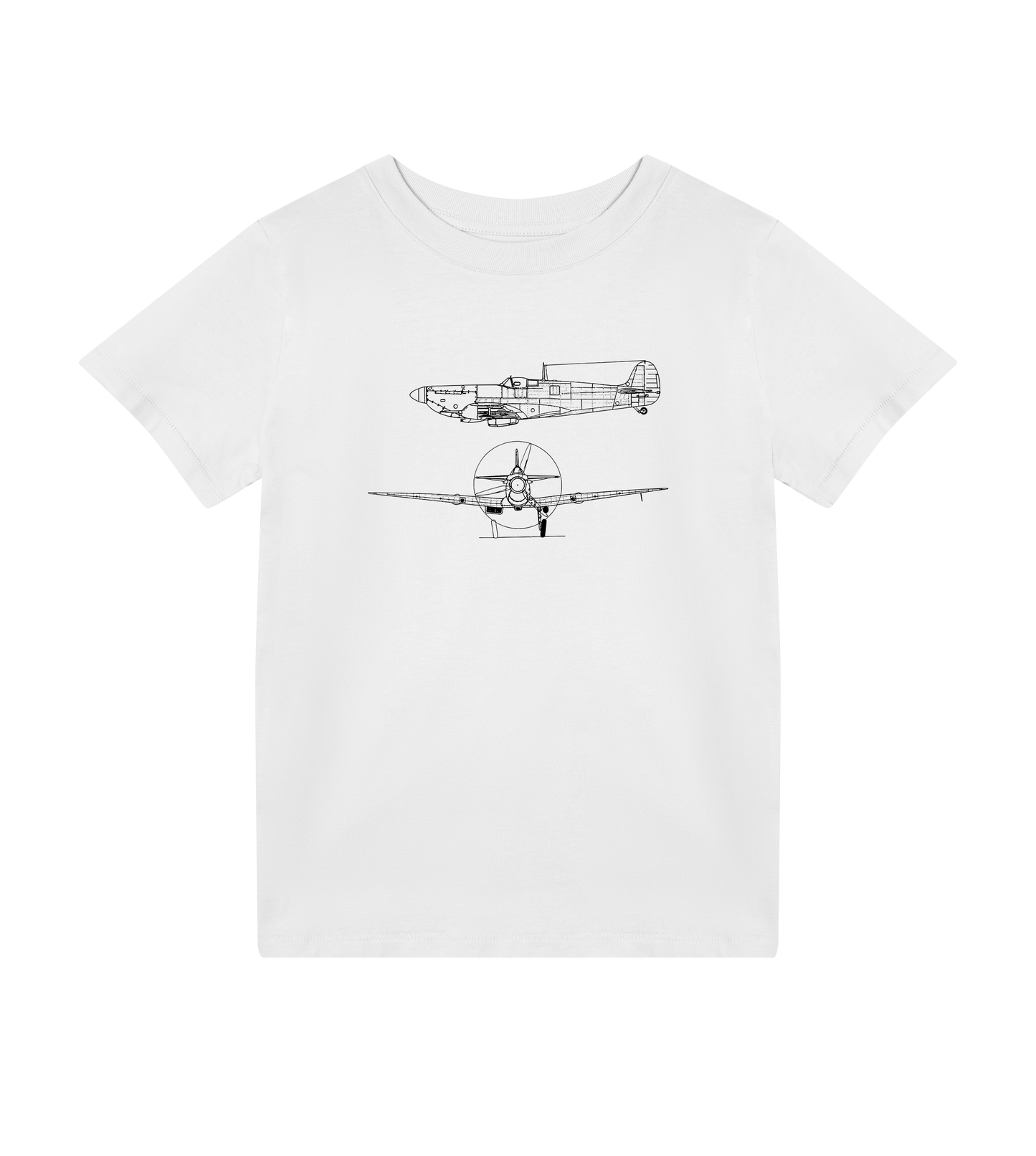 Matchande T-shirt med flygplansmotiv - familjeoutfit för förälder, barn och bebis