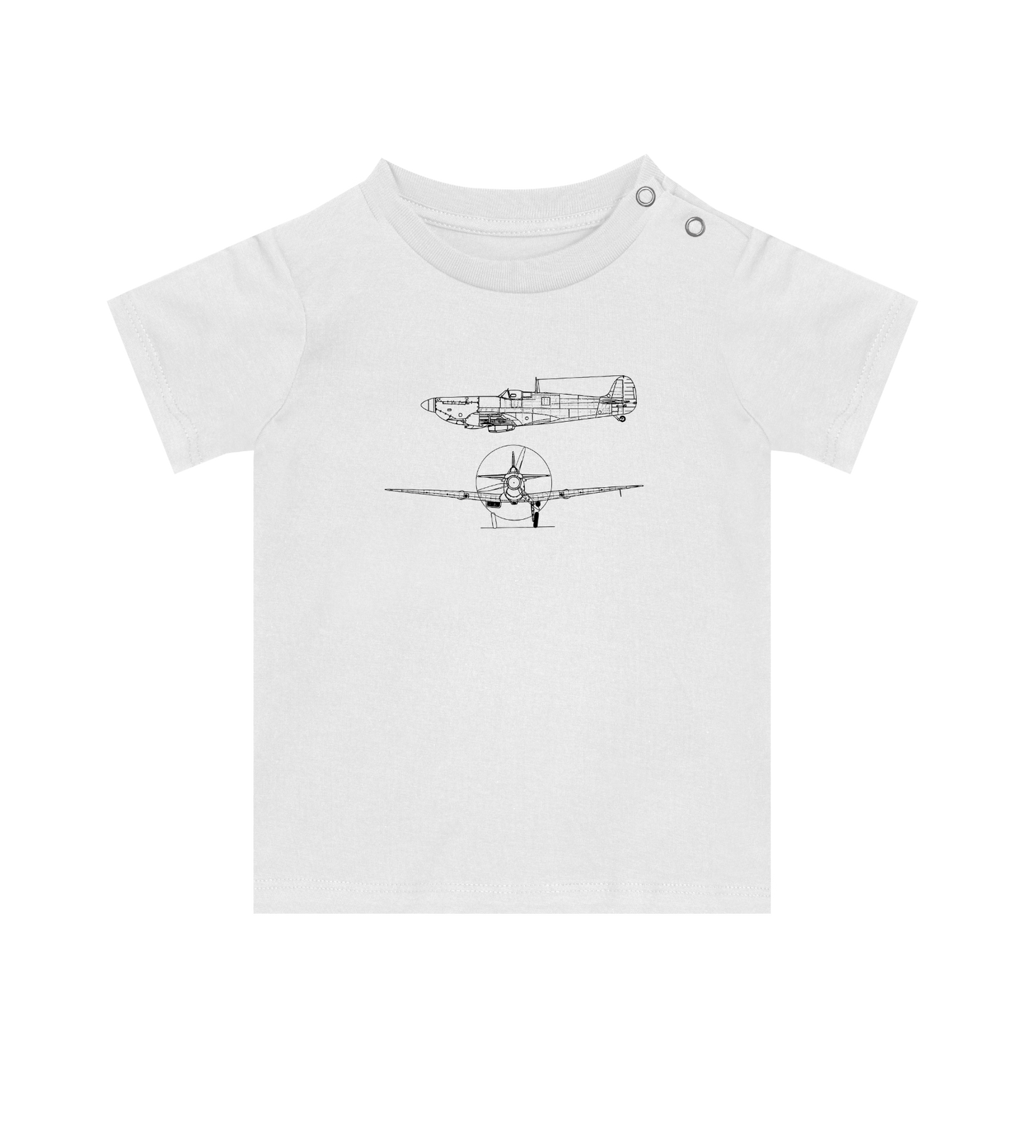 Matchande T-shirt med flygplansmotiv - familjeoutfit för förälder, barn och bebis